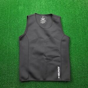 HEAD Fitness Neoprene Pullover Sauna Vest Unisex Large Black Workout Compression